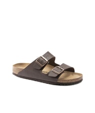 BIRKENSTOCK ARIZONA BIRKO FLOR Sandalia tipo zapatilla con dos hebillas marron oscuro - Zapatos unisex - 3