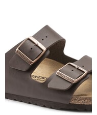 BIRKENSTOCK ARIZONA BIRKO FLOR Sandalia tipo zapatilla con dos hebillas marron oscuro - Zapatos unisex - 4