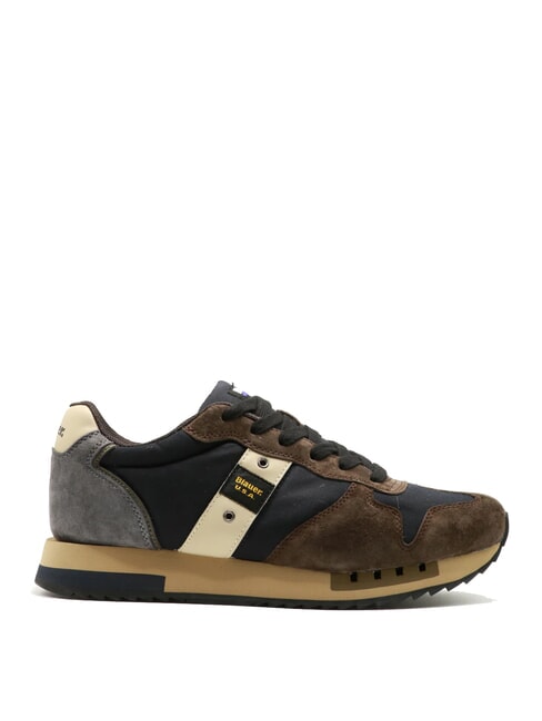 QUEENS  Zapatillas deportivas para hombre azul marino/marr&oacute;n - Zapatos Hombre