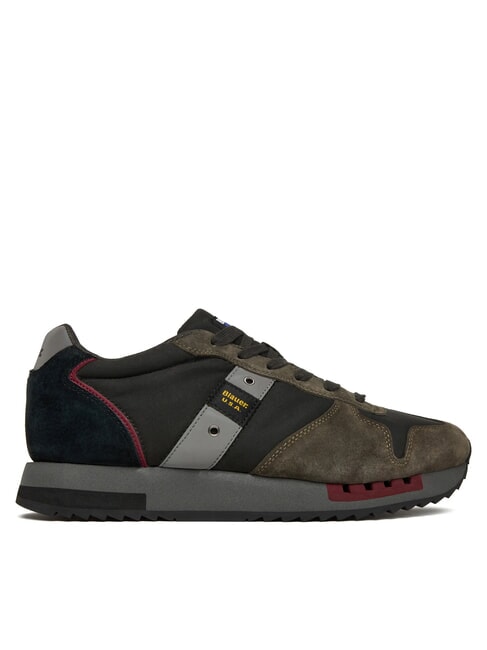 QUEENS  Zapatillas deportivas para hombre negro/militar - Zapatos Hombre