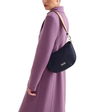 ALVIERO MARTINI PRIMA CLASSE STORMY NYLON Bolso de hombro pequeño con forma de media luna noche azul - Bolsos Mujer - 5