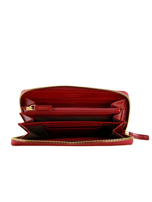 STORY DONNA Cartera grande de cuero con cremallera grosella / oro - Carteras Mujer