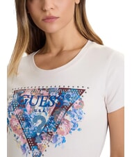 GUESS SS CN PEONY TRIANGLE Camiseta de manga corta con estampado piedra muda - camiseta - 3