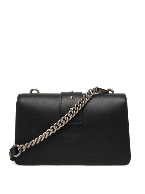 LOVE ONE CLASSIC Mini bolso de hombro de piel negro-plata vieja - Bolsos Mujer