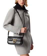 PINKO LOVE BOX Bolso de hombro, en piel negro-oro antiguo - Bolsos Mujer - 5