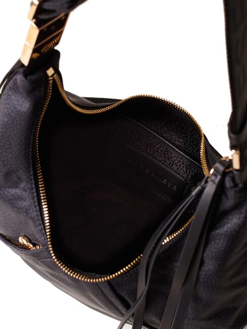 FOLD  Bolso de hombro suave negro oscuro - Bolsos Mujer