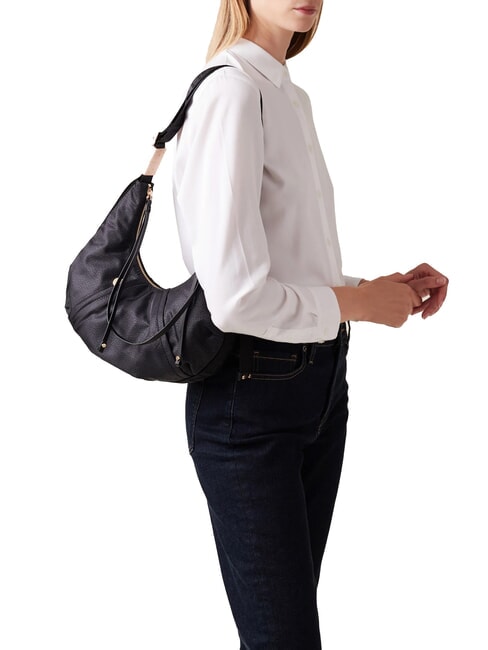 FOLD  Bolso de hombro suave negro oscuro - Bolsos Mujer