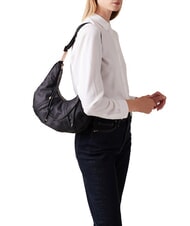 BORBONESE FOLD  Bolso de hombro suave negro oscuro - Bolsos Mujer - 5