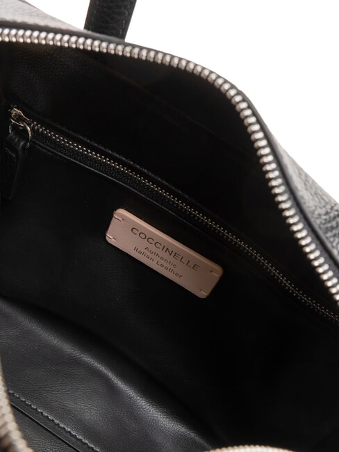 SWAP Bolso de piel tipo cartera con bandolera negro - Bolsos Mujer