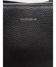 COCCINELLE SWAP Bolso de hombro de piel para compras negro - Bolsos Mujer - 5