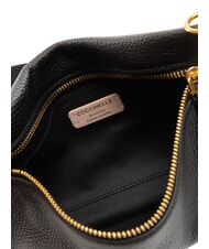 COCCINELLE HYLE Bolso bandolera pequeño de piel plano negro - Bolsos Mujer - 7