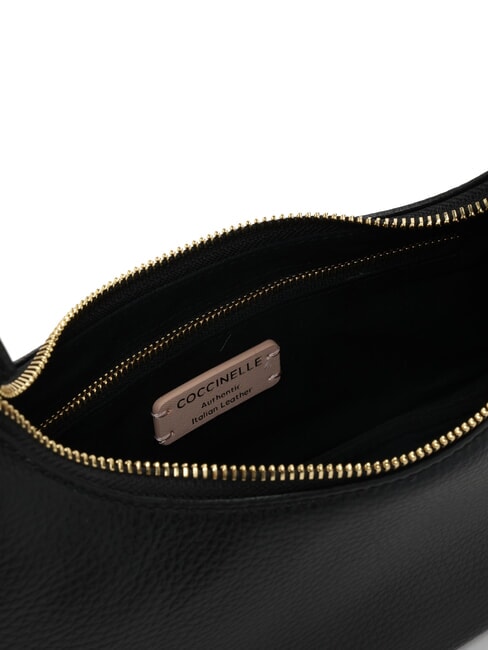 ISIDE Bolso bandolera de piel con bandolera negro - Bolsos Mujer