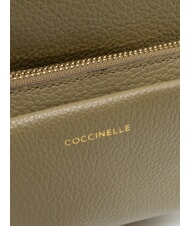 COCCINELLE JEN Mochila redonda de piel con bolsillo. verde laurel - Bolsos Mujer - 5