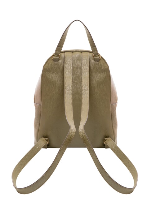 JEN Mochila redonda de piel con bolsillo. verde laurel - Bolsos Mujer