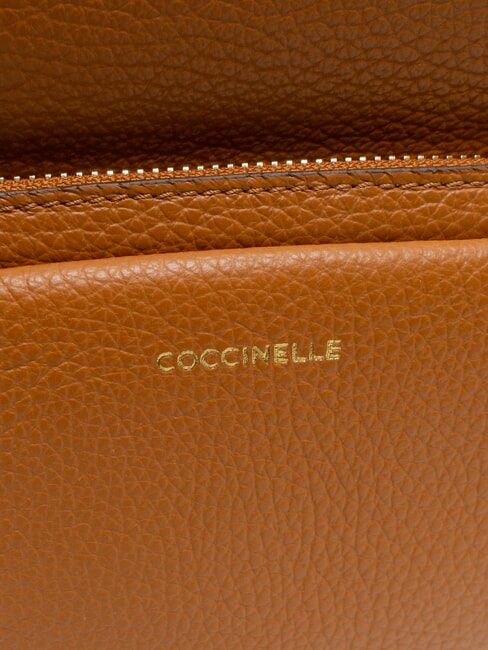 JEN Mochila redonda de piel con bolsillo. CUIR - Bolsos Mujer