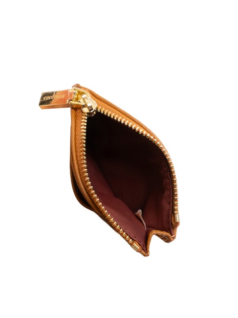 ROUNDED PRINTED Pequeño tarjetero de piel con cremallera CUIR - Carteras Mujer