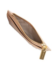 COCCINELLE ROUNDED PRINTED Tarjetero plano de piel con cremallera rosetas - Carteras Mujer - 3