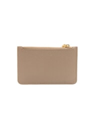 COCCINELLE ROUNDED PRINTED Tarjetero plano de piel con cremallera - Carteras Mujer