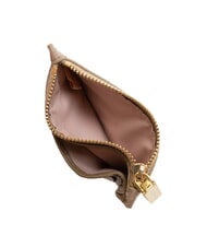 COCCINELLE ROUNDED PRINTED Tarjetero plano de piel con cremallera topo c&aacute;lido - Carteras Mujer - 3