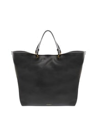 COCCINELLE CALLISTO Bolso de compras de piel con logotipo grabado negro - Bolsos Mujer - 3