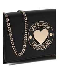 LOVE MOSCHINO SMART DAILY Bolso de mano con bandolera metálica negro - Bolsos Mujer - 3