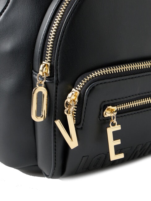 ZIPLINE Mochila redonda con bolsillo negro - Bolsos Mujer