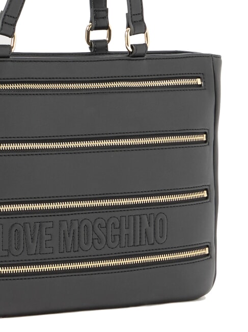 ZIPLINE Bolso de compras de hombro negro - Bolsos Mujer