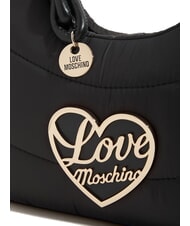 LOVE MOSCHINO AIR WAVE Bolso de hombro pequeño y abultado negro - Bolsos Mujer - 3