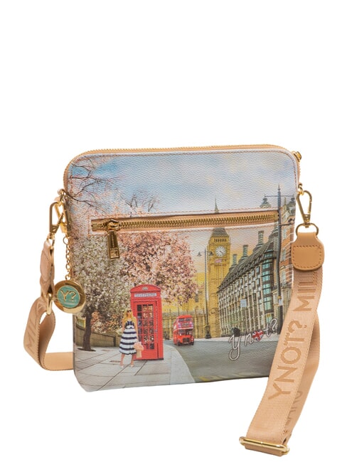 YESBAG Bolso de hombro plano Rosa inglesa - Bolsos Mujer