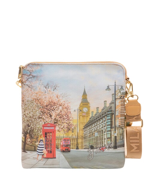 YESBAG Bolso de hombro plano Rosa inglesa - Bolsos Mujer