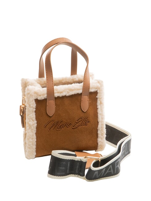 SHERPA Mini bolso con bandolera cuero oscuro - Bolsos Mujer
