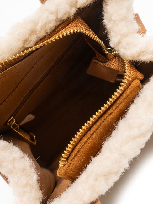 SHERPA Mini bolso con bandolera cuero oscuro - Bolsos Mujer
