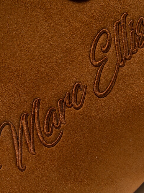 SHERPA Bolso mediano con bandolera cuero oscuro - Bolsos Mujer