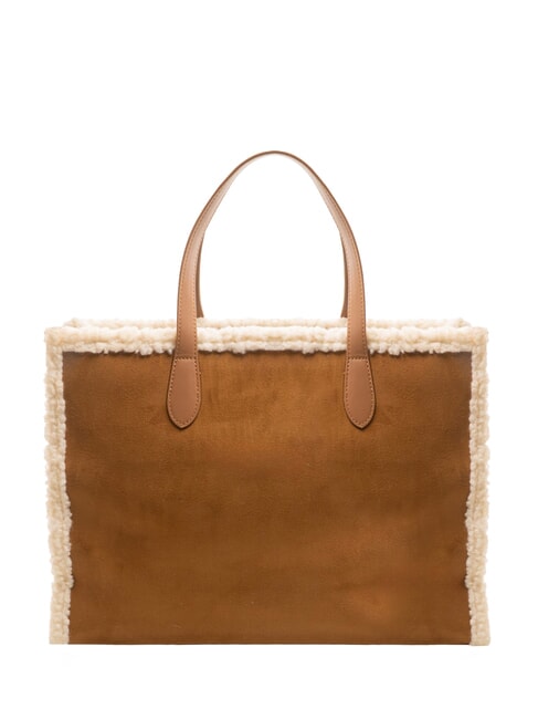 SHERPA Bolso grande con bandolera cuero oscuro - Bolsos Mujer