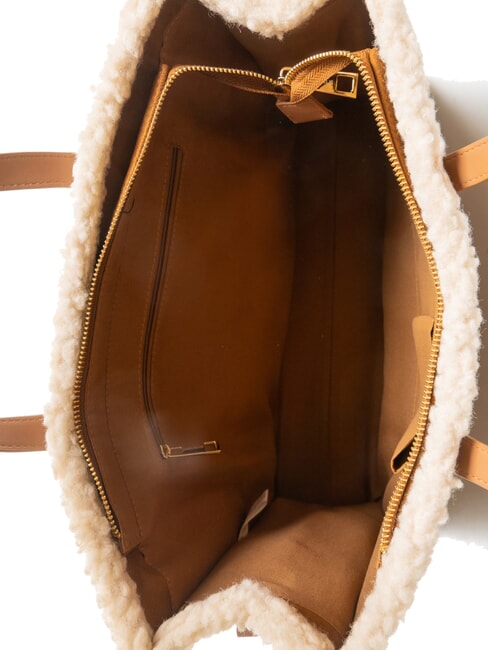 SHERPA Bolso grande con bandolera cuero oscuro - Bolsos Mujer