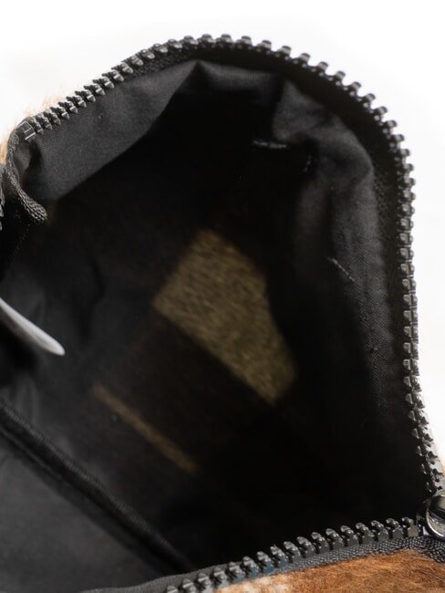 CHECK Bolso de mano con puño cacao - Bolsos Mujer