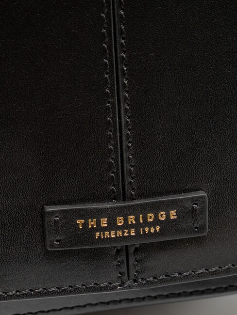 FAENTINA Bolso grande de piel para el hombro Oro negro - Bolsos Mujer