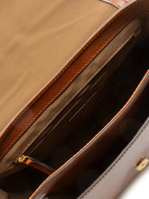 FAENTINA Bolso grande de piel para el hombro BROWN - Bolsos Mujer