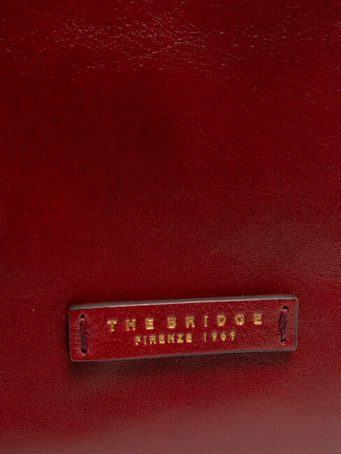 MADDALENA Shopping Bag en piel Chianti / Burdeos / Dorado - Bolsos Mujer