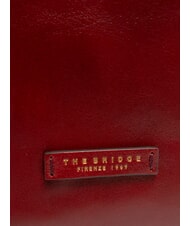 THE BRIDGE MADDALENA Shopping Bag en piel Chianti / Burdeos / Dorado - Bolsos Mujer - 3