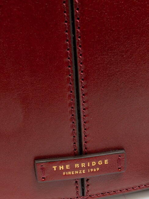 FAENTINA Mini poste FAENTINA en cuero Chianti / Burdeos / Dorado - Bolsos Mujer