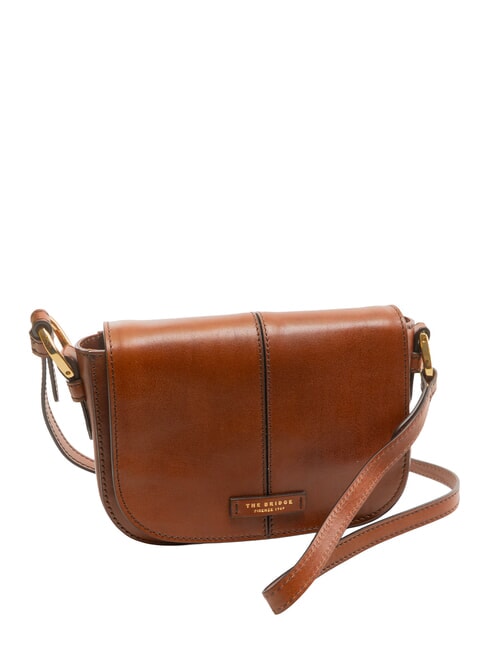 FAENTINA Mini poste FAENTINA en cuero BROWN - Bolsos Mujer