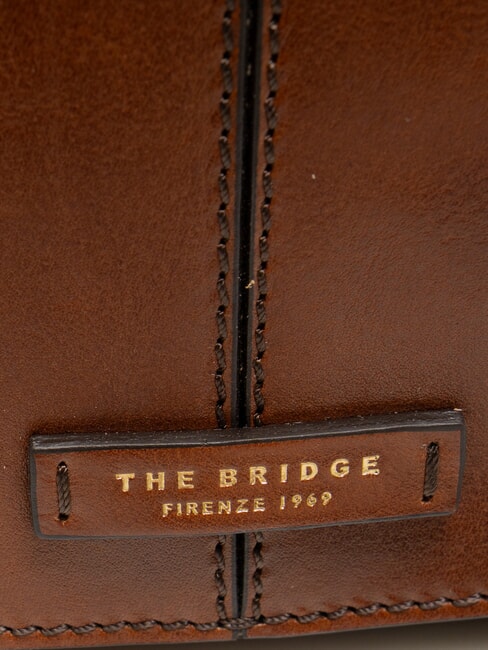 FAENTINA Mini poste FAENTINA en cuero BROWN - Bolsos Mujer