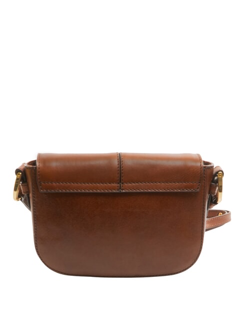 FAENTINA Mini poste FAENTINA en cuero BROWN - Bolsos Mujer