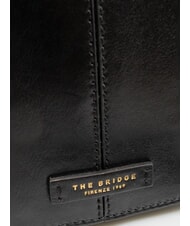 THE BRIDGE FAENTINA Mini poste FAENTINA en cuero Oro negro - Bolsos Mujer - 3