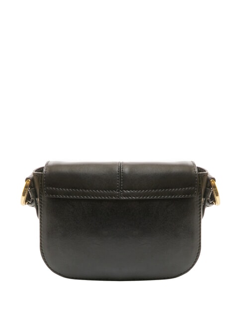 FAENTINA Mini poste FAENTINA en cuero Oro negro - Bolsos Mujer