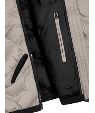 COLMAR DASHED Chaqueta de plumas con capucha café crema/negro - Chaquetas de plumas para hombre - 3