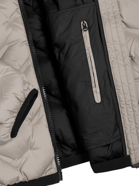 DASHED Chaqueta de plumas con capucha café crema/negro - Chaquetas de plumas para hombre