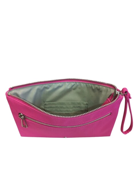 POUCHY Bolso de mano plano con bolsillo para tarjetas rubí - Bolsos Mujer