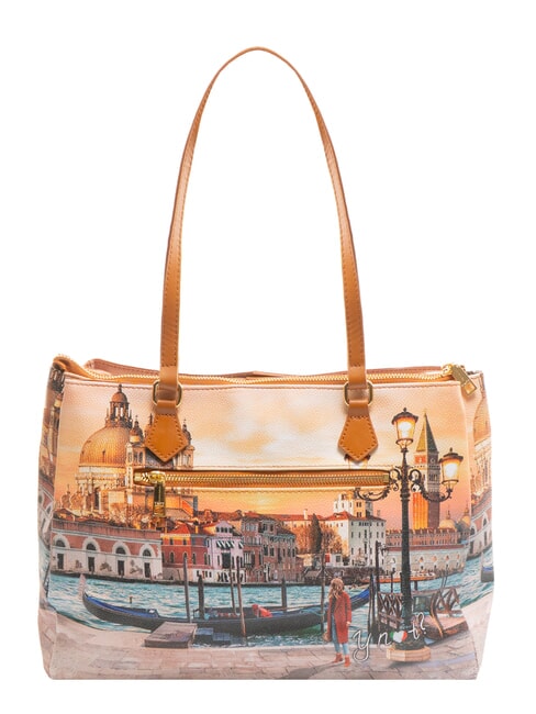 YESBAG Bolso de hombro estampado Atardecer en Venecia - Bolsos Mujer